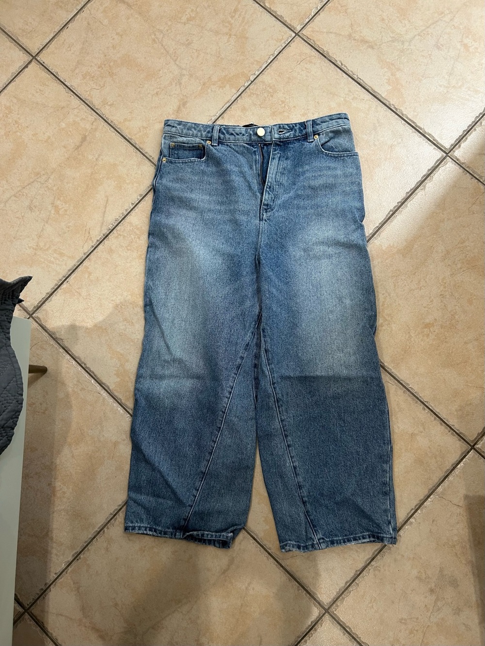 Classic Wide-Leg Baggy Michael Kors Blue Jeans